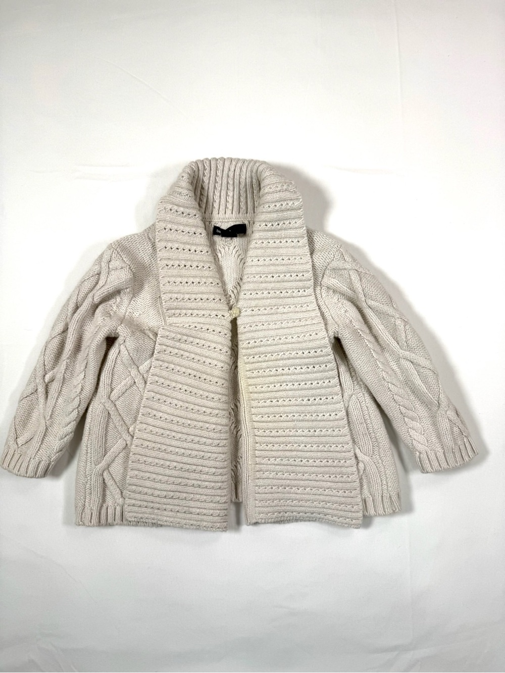 BABYGAP Fisherman Cable Knit Shawl Collar Cardigan Sweater 12-18M Coastal